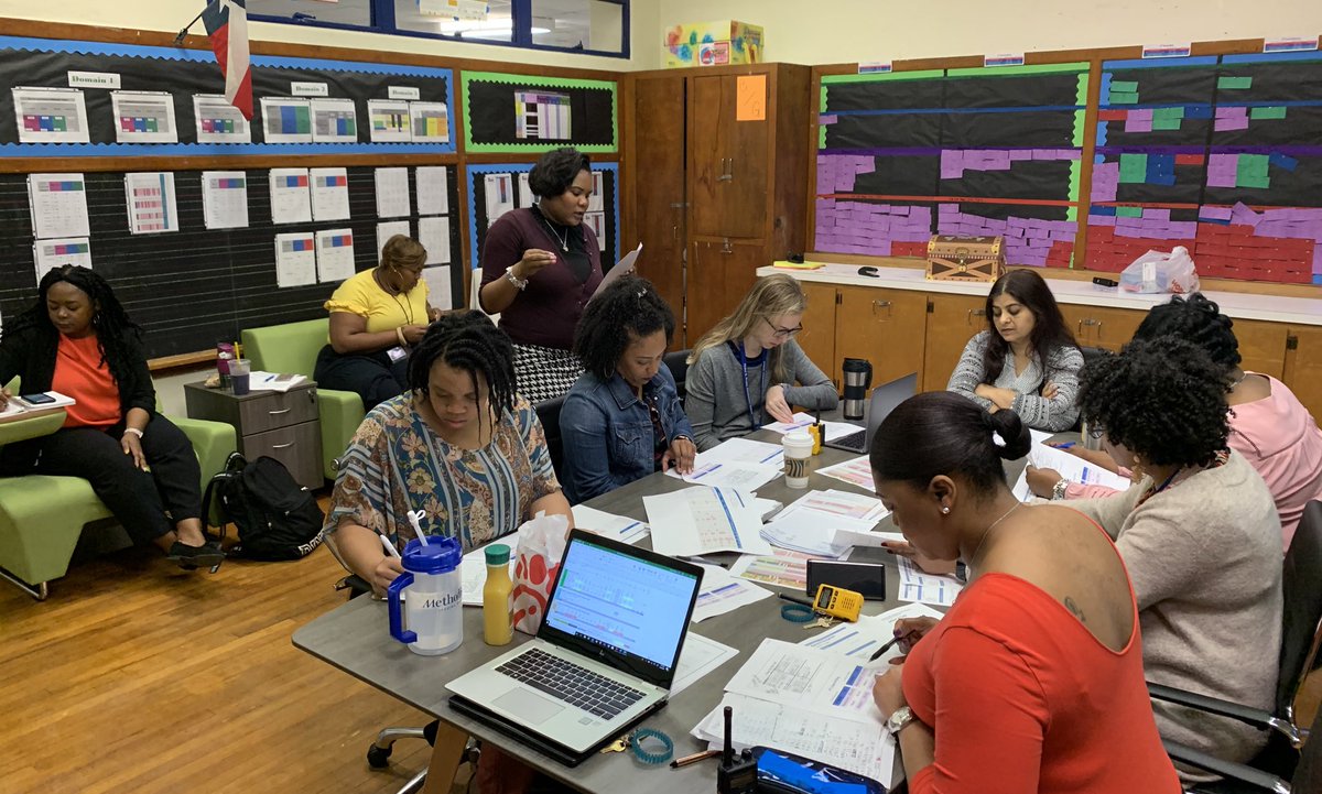 TJCotter's tweet photo. #TeamWesley dives into an early morning data dig to identify standards and strategies so that we may tailor instruction for our students and move the needle! Catering to our student’s needs is how we will achieve our goals. #maketheplanworktheplan #makethattwowalk https://t.co/Yk9OylaSmV