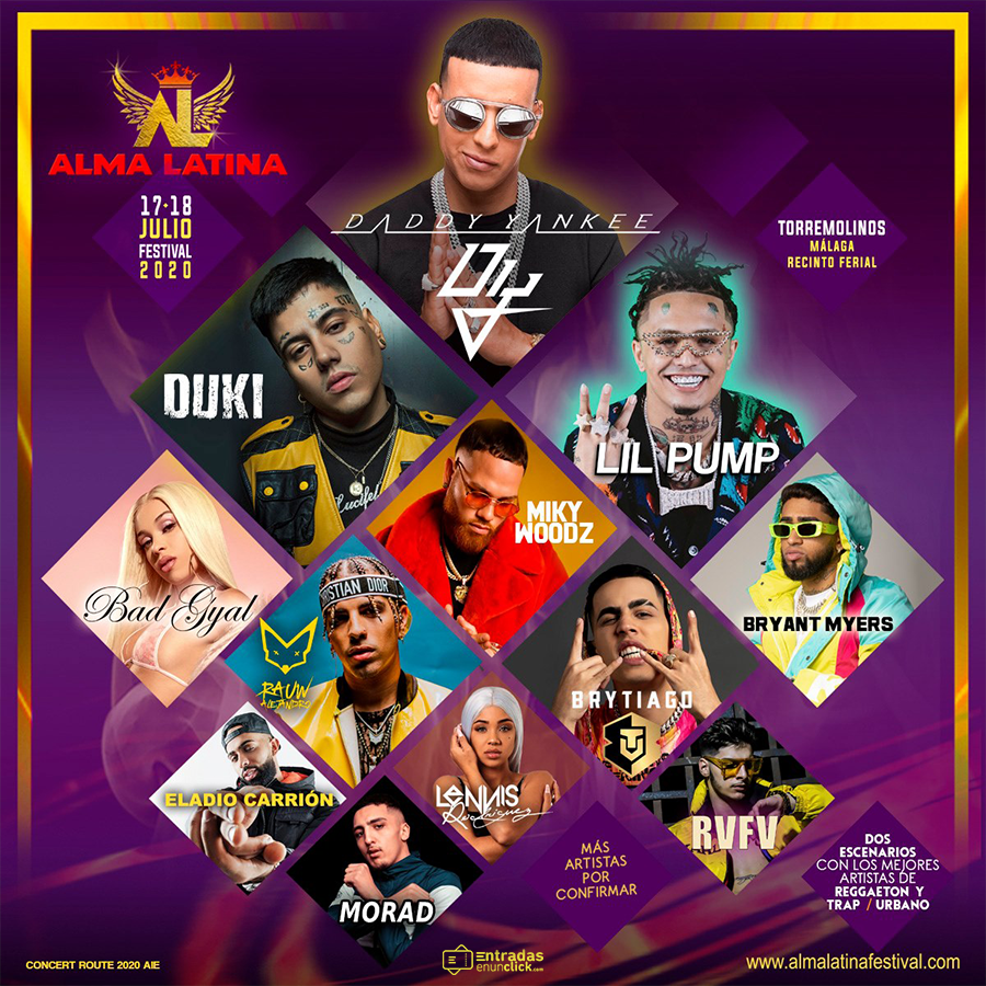 entradasclick's tweet photo. ✅ ALMA LATINA FESTIVAL | CONFIRMACIONES 

🎟 Abono: 46,20€ 
🎟 Abono Oro: 63,80€
🎟 Abono Platino: 93,50€

📍 17 y 18 de julio en Explanada del Recinto Ferial de Torremolinos, Málaga

Consigue tus #entradasenunclick en ⬇ https://t.co/JcLVktiTrH

ℹ | 📱 623 101 008 https://t.co/1PBEFnZhaD
