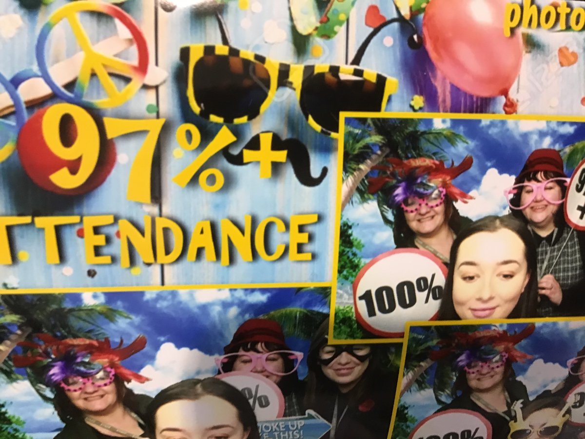 gorse_ruth's tweet photo. Our attendance event for 97% and above is happening now with an inflatable photo booth in the atrium! The attendance team have demonstrated how it’s done #strikeapose #grabaprop #attendtoachieve https://t.co/MmM2bwn3DJ