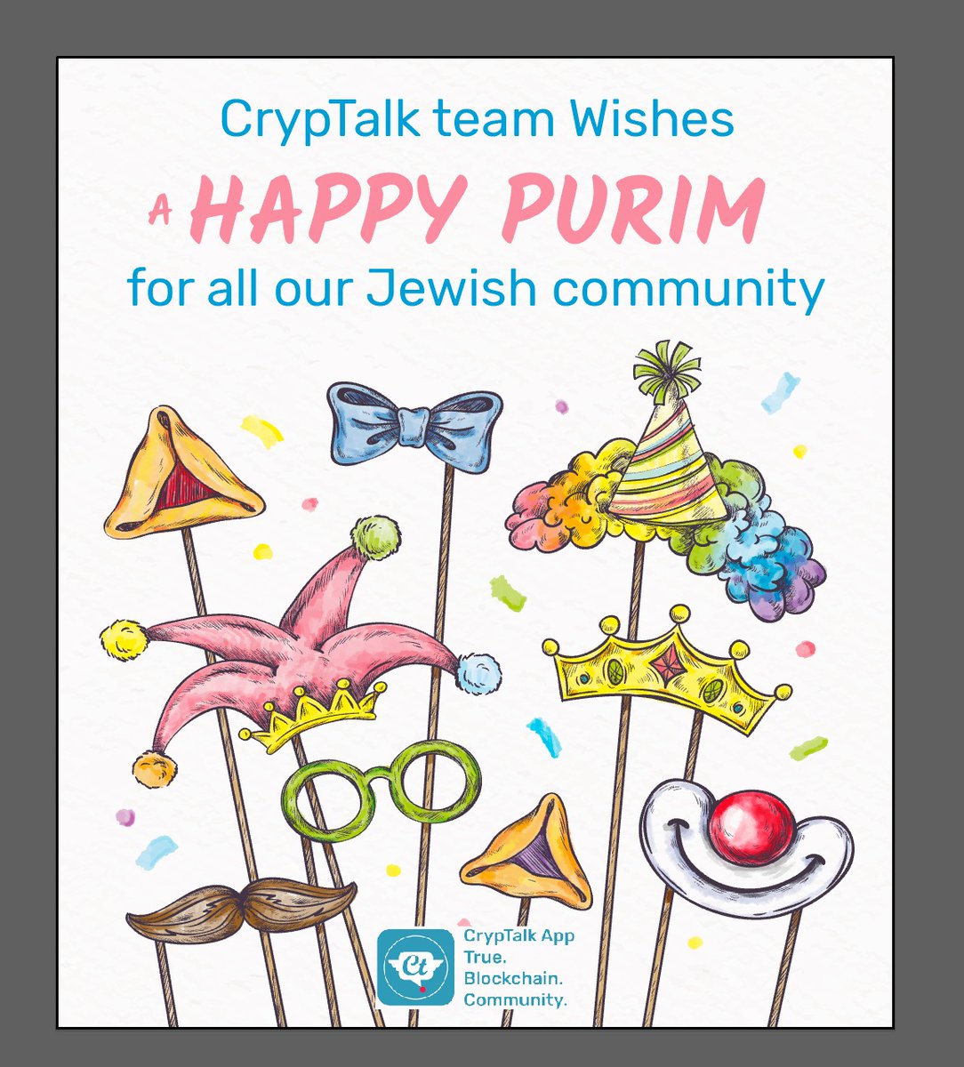 CryptalksApp's tweet photo. Happy #Purim to all the Jewish community!๐
iOS: https://t.co/o4phYeJn9I
Android: https://t.co/GiWnuRERhX
#cryptalkapp #cryptocommunity #BTC #Signals #trading #crypto #cryptocurrency #Etherium #ETH #ETHBTC #Lightcoin #bitcointocash #bitcointofiat #altcoin #buyingbitcoin https://t.co/yhiyhSdG3w