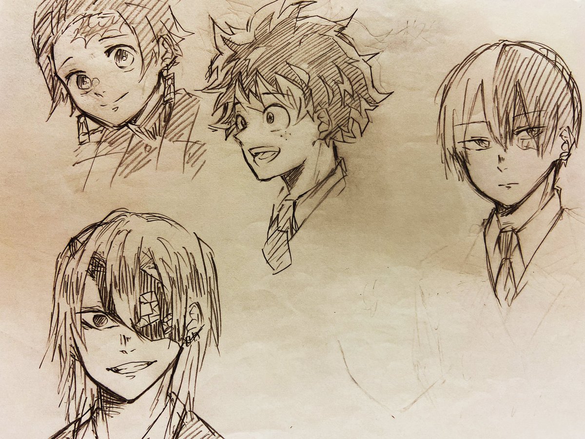 多分Twitterにまだ上げていなかったであろうラフや、イラスト達。
最近新規絵描けていないので…??
1、2ヶ月前に描いたものも入ってるので、絵柄バラバラです?