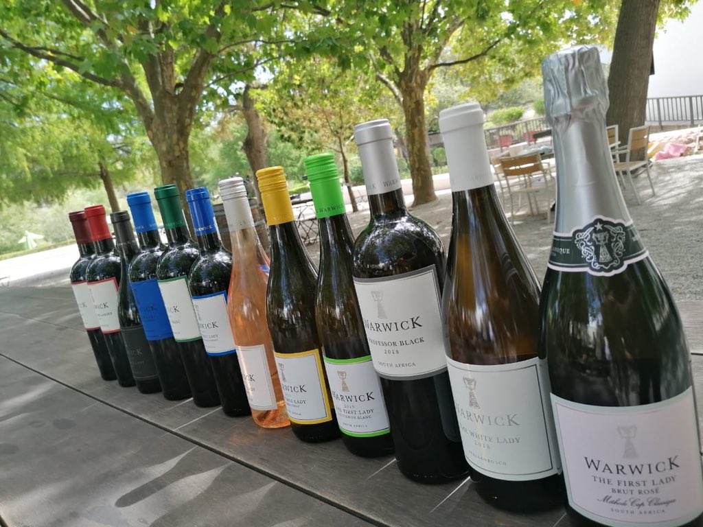 TrueLoveMag_SA's tweet photo. We spent the day at #warwickwineestate on a media tour in partnership with @tsogosun Hotels, @British_Airways and @CapeTownTourism. We learnt about vineyards and had great food to go with all the wine tasting... 🍷💃🏿 How’s your Tuesday? 😝😂 #lovecapetown #explorecapetown https://t.co/EFXZDlcrF0