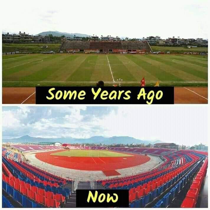 Ani hamro pokhara stadium yesto vayexa😍