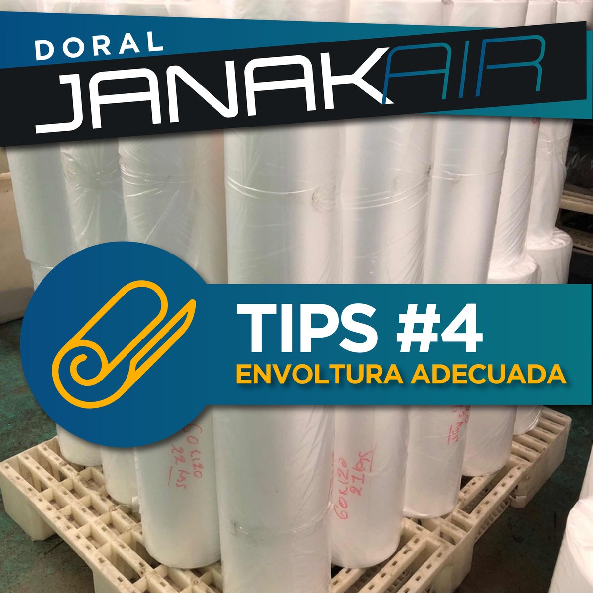 JanakAir's tweet photo. #tipsjanakair 💡 Recomendamos usar papel strech o termoencogible para sellar lo mejor posible el empaque de su mercancía, ya que estos materiales garantizan la consistencia del empaque y evita posibles aberturas #empaques #embalaje #recomendaciones #tips #envíosavenezuela https://t.co/6CmDVhyiOH