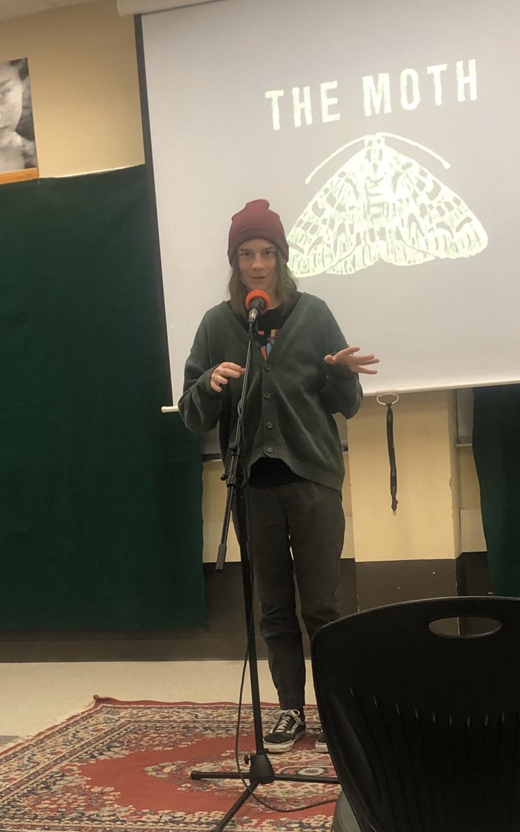 The 6th annual Moth storytelling event has concluded! Congratulations to all the students who bravely told their stories of appendicitis,  clumsy falls, and hope and humor! Stories will be aired on <a href="/wfhbradio/">WFHB</a> soon! <a href="/MCCSC_EDU/">Monroe County CSC</a>