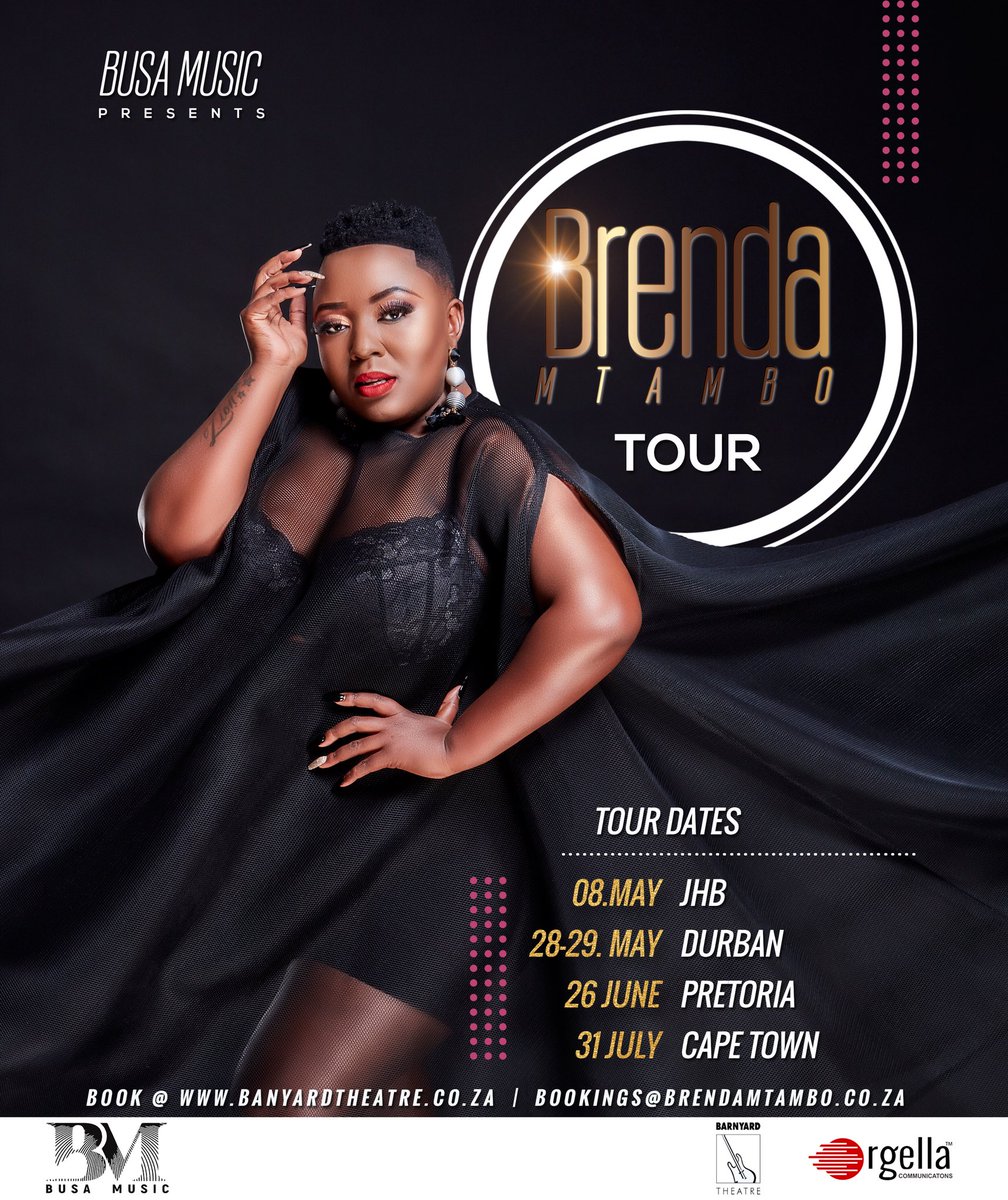 OrgellaPR's tweet photo. @BrendaMtambo is going on tour!!! Save the dates 💃🏽 #BrendaMtamboTour https://t.co/fD5y90P9mT