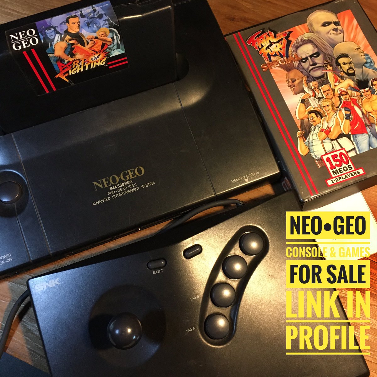 RetroDeClutter's tweet photo. NEO•GEO Console &amp; Games for sale!
.
https://t.co/RWYioGEvPh
.
#neogeo #neogeoaes #retrogames #retrogamer #RetroGaming #RetroGameSearch #giochiretrò https://t.co/KbDag0Apgx