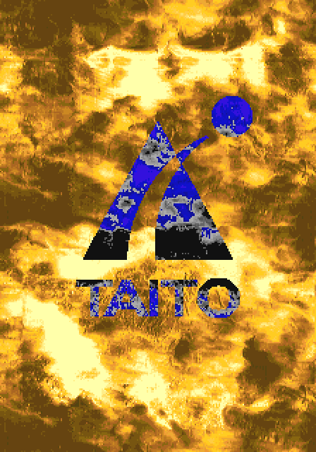 ラスボスを眼下に見下ろす時の雲影はフラッシングで表現された。何故、半透明処理ではないのか?実はF2ボードにはその処理能力はない。滝は半透明でしょう?と思うかもしれないが、実はこれは背景とオブジェクトが重なった部分を別のカラーコードにする特殊な仕様があり、滝やロゴはこれを用いたものだ。