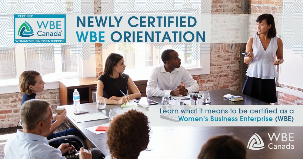 WBECanada's tweet photo. Are you a NEWLY CERTIFIED WBE? Don't miss this orientation webinar on Apr 8th at 12:30-2:00pm EST. You’ll learn what it means to be a #CertifiedWBE and how to leverage your certification. A useful tool for existing WBEs as well! REGISTER: https://t.co/eRjO8pXWEt https://t.co/bsmW1zUeXt