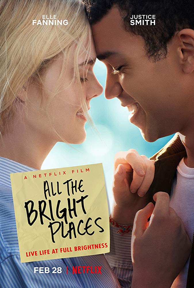  #AllTheBrightPlaces (2020) I liked this movie and enjoyed some parts of it, it is emotional and moving at times and i liked the cast and thought they did a good job. The chemistry between Elle and Justice is the best thing in the movie. It's your typical tenn romance movie.