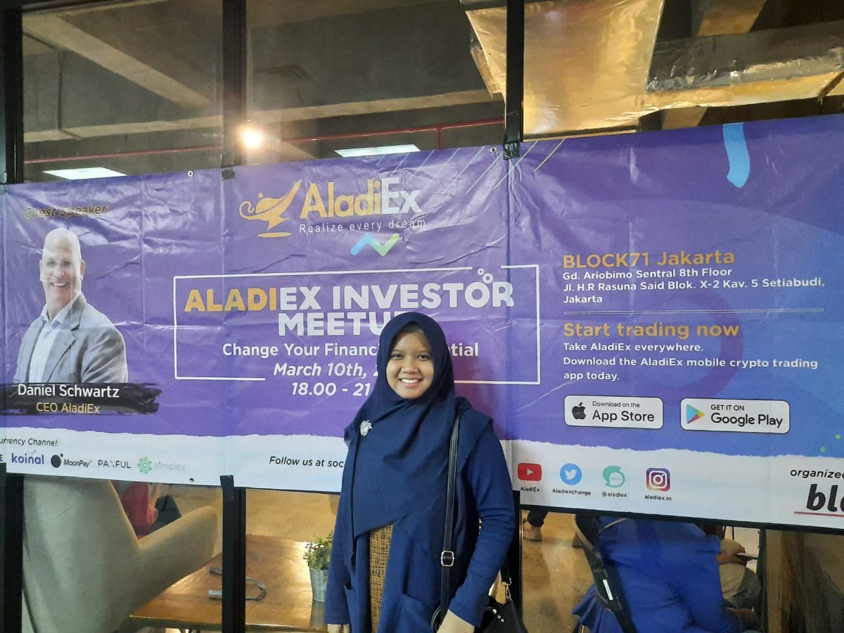 JKKSCM's tweet photo. Today 10 March 2020 
BLOCK71 Ariobimo Sentral 8th Floor
AladiEx Investor Meetup

#AladiEx #Digitalogi #JKKDigitalogi #cryptocurrencymarket #CryptocurrencyNews 
@Aladiexchange @PT_JKK @jkkdigital https://t.co/IryQjTT5pD