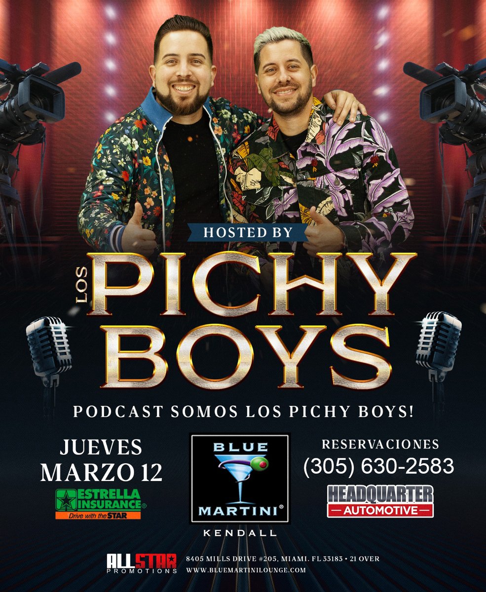 BlueKendall's tweet photo. Come Experience the Flavor of Latinazo Thursdays Hosted by @lospichyboys
🍸Happy Hour 4pm-8pm &amp; Live Latin music by @thevinylband at 8pm
Music by DJ @georgeferrero
𝐏𝐚𝐫𝐭𝐲 𝐑𝐞𝐬𝐞𝐫𝐯𝐚𝐭𝐢𝐨𝐧𝐬 &amp; 𝐕𝐈𝐏: 𝟑𝟎𝟓.𝟔𝟑𝟎.𝟐𝟓𝟖𝟑 https://t.co/IGu5fFGlds