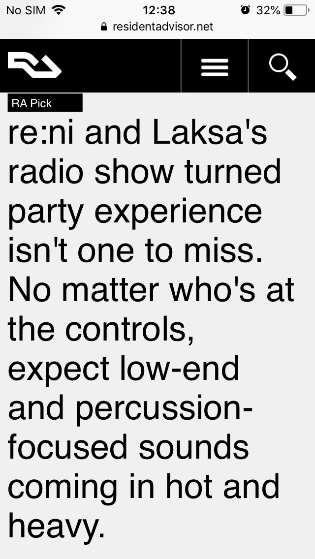 Great to see re:lax get another <a href="/residentadvisor/">Resident Advisor</a> pick 🎉 

Here’s the latest <a href="/SZARE19261185/">Szare</a> show for <a href="/NTSlive/">NTS Radio</a> too, doing what he does 🤯 UK rugged weirdness

nts.live/shows/szare/ep…

Advance tix in bio 🙌🏼