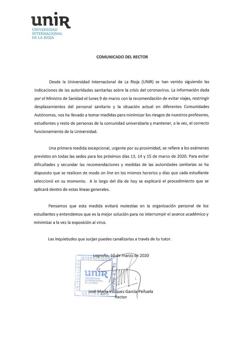Universidad Internacional de La Rioja (UNIR) tweet media