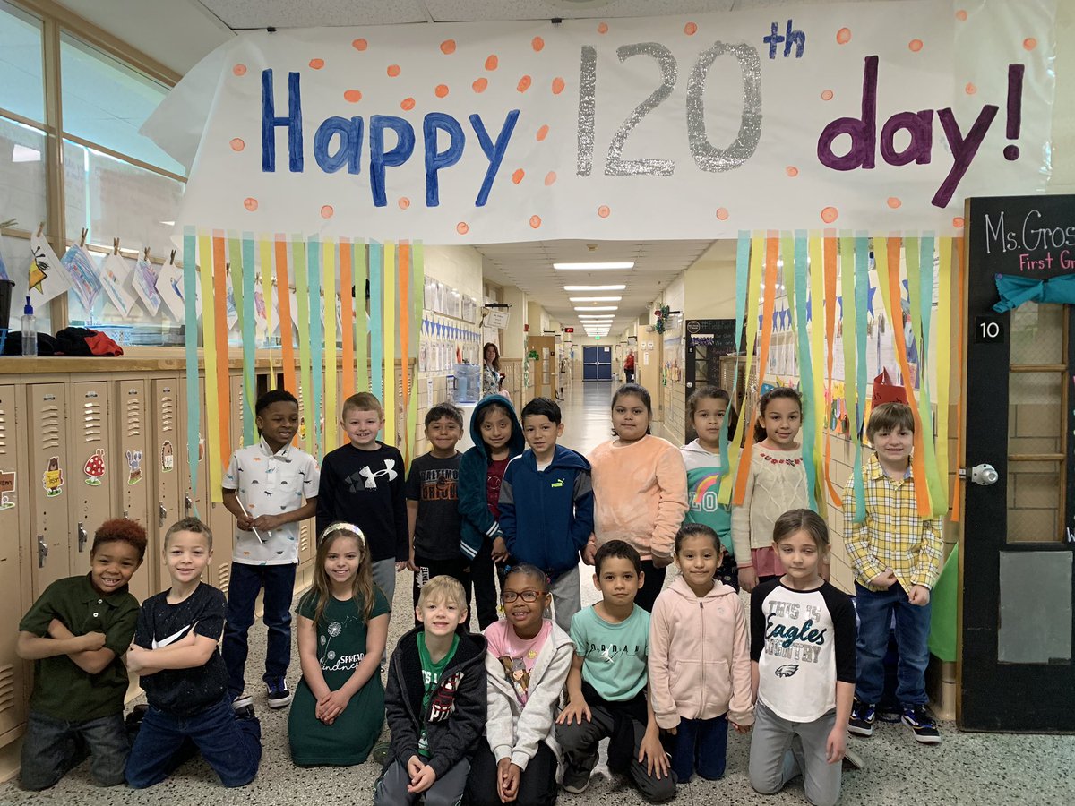 Nicky_Fields_'s tweet photo. Happy 120th day of school to our first grade students at @NorwoodES and all of my #FieldsFabFirsties! ❤️ https://t.co/6NMGm6w5pF