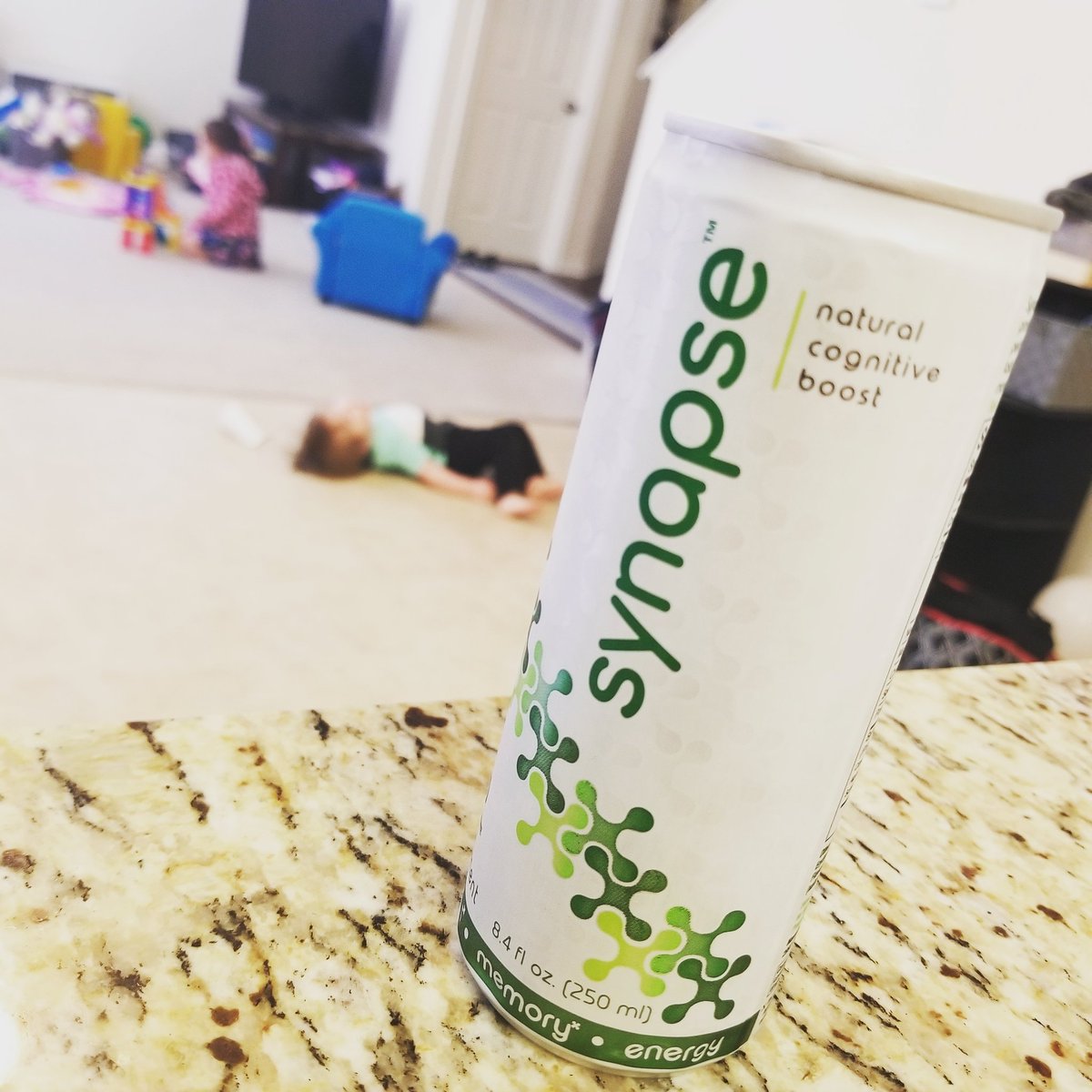 Dropped the oldest off at school. The others are ready to play(destroy the house). Time to try some Synapse #mindfuel