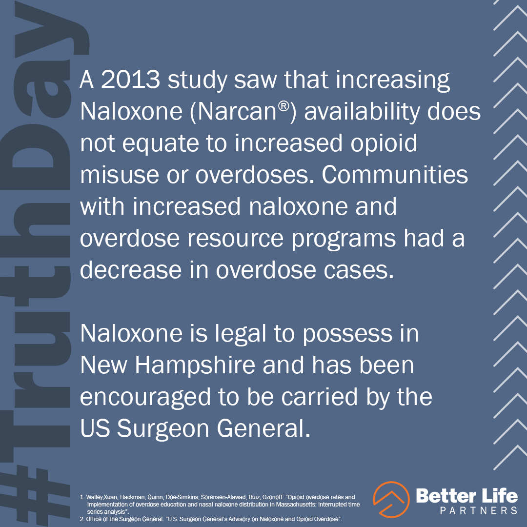 BetterLifeUSA's tweet photo. Communities with high naloxone availability have seen decreased overdose deaths. Naloxone is legal to carry in NH and does not require a prescription.

🔗: https://t.co/pzIEHgCn1G &amp; https://t.co/sGWJx1cpBL

#TruthDay #recovery #addiction #treatment #betterlife #betterlifepartners https://t.co/86qlx3ODGD
