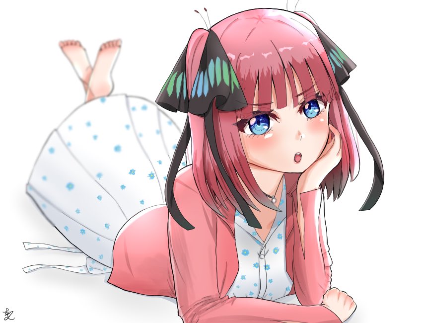 中野二乃 「寝転び二乃#五等分の花嫁 」|ちで之のイラスト