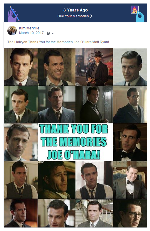 KimMerville's tweet photo. WOW It has been 3 years since #TheHalcyon ended.  I thoroughly enjoyed seeing Matt Ryan with slicked back short hair &amp; clean shaven as American journalist Joe O'Hara with an American accent. https://t.co/fWcQUvz63T