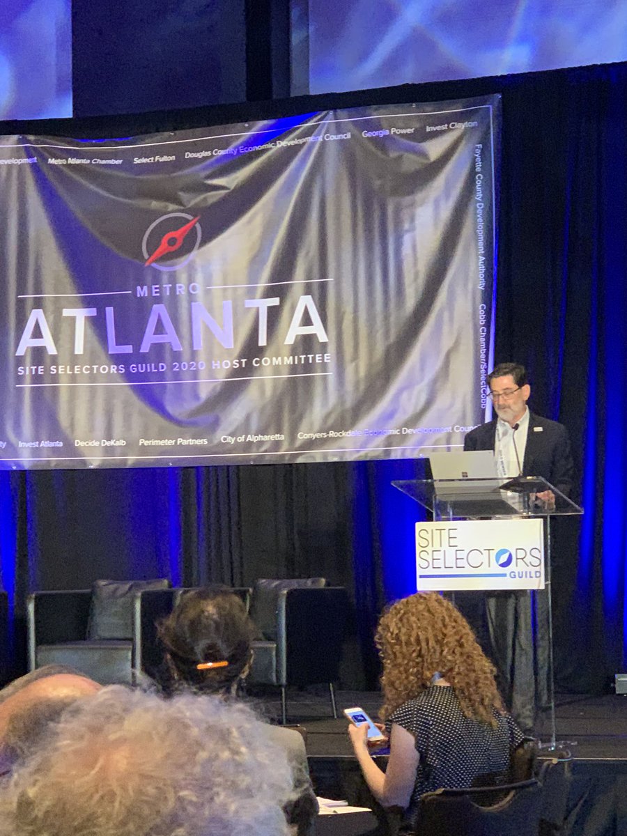 Kicking off <a href="/SiteSelectGuild/">Site Selectors Guild</a> Annual Conference opening session with welcome remarks from <a href="/AndyShapiro_BLS/">Andrew Shapiro</a>  #SSGATL