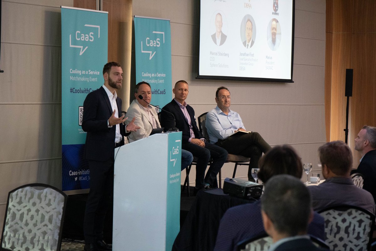 Energy_BASE's tweet photo. Yesterday BASE hosted the first #CaaSMatchmaking event in #CapeTown to help mainstream the @CaaS_initiative. Thank you to all the attendees and panelists for their interest and engagement. Time to #CoolwithCaaS. https://t.co/avJF1LsGnc