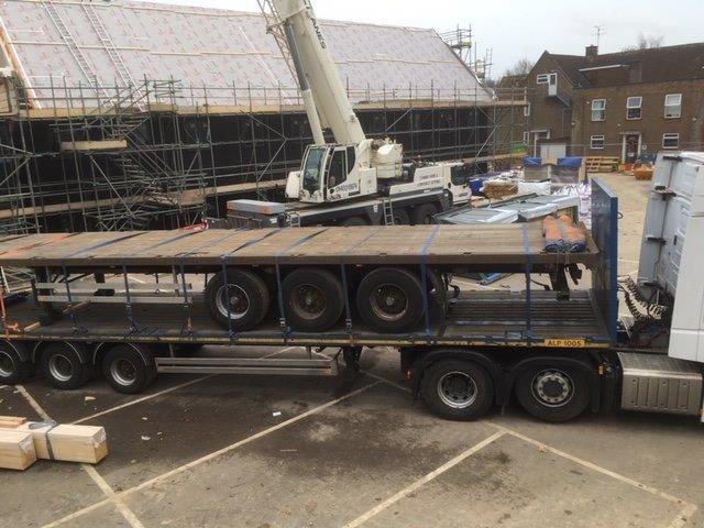 Well done <a href="/StreifUK/">Streif UK Ltd</a> for an impressive, fast &amp; efficient 1st phase construction of our new @Hurst_College Boarding House.   28 lorry craned in, come rain or shine (and it was mostly rain!) in just over 7 weeks inc a piggy back home for the last trailer!  <a href="/MillerBourne/">Miller Bourne</a>  #WeAreHurst