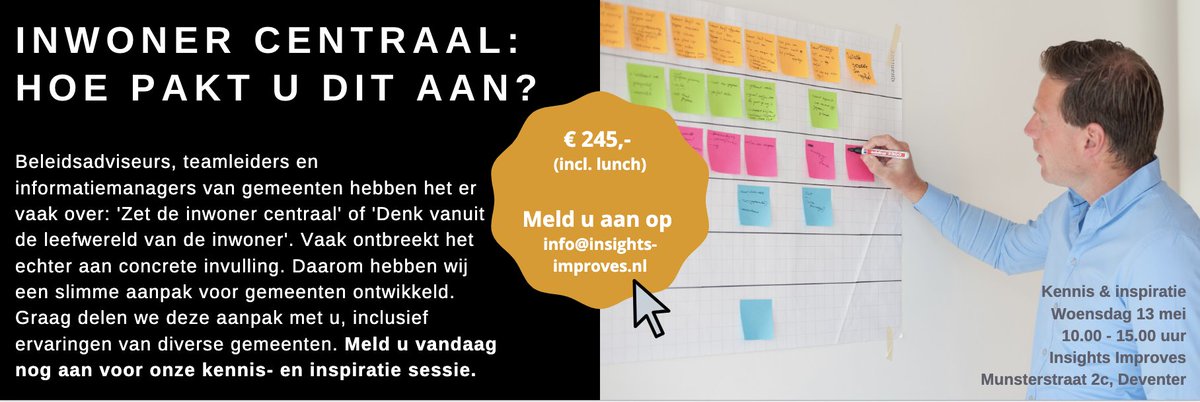presentmedia's tweet photo. Woensdag 13 mei organiseren wij in samenwerking met Insights Improves de kennissessie: 'Inwoner centraal: Hoe pakt u dit aan?'. Meld u nu aan op info@insights-improves.nl https://t.co/xZ1aMUe0M5