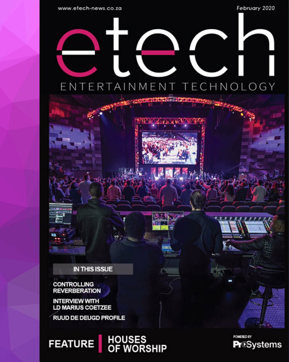 ETECH Houses of Worship issue out now: 
etech-news.co.za/publication/fe… ⠀⠀⠀⠀⠀⠀⠀⠀⠀⠀⠀⠀
#etech #entertainmenttechnology #technews #prosystems #magazineissue #southafrica