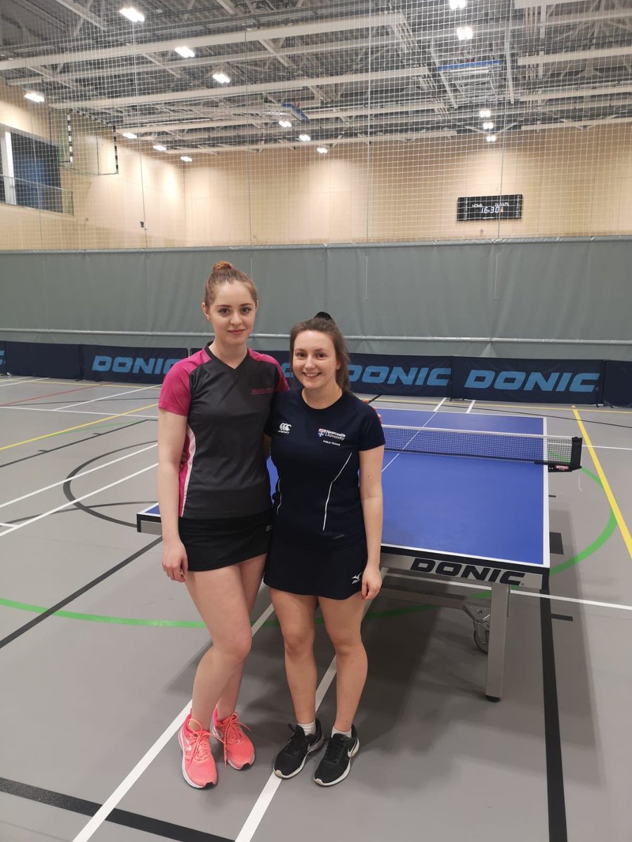 NewcastleUni_TT's tweet photo. Fantastic weekend of table tennis for our Women’s Teams! Final league placings:
🥇Women’s 1sts, Kate &amp; Val, WON the league &amp; secured promotion!
🥉Women’s 2nds, Anna &amp; Phoebe, finished 3rd.
🏅Women’s 3rds, Connie &amp; Nikki, finished 4th.
#recordbreakingyear!
@NUSUTeamNewc @NCLsport https://t.co/sHQ6OxLVLW