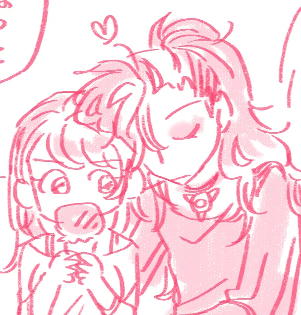 ネズさんの髪がユちゃんに乗っかってるのが好きで描きがち 