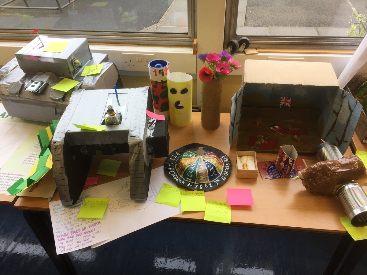 ChaseHumanities's tweet photo. Thank you to Year 8 for their amazing display of Trench Art in History yesterday. Everyone had clearly worked very hard and the results were fantastic. https://t.co/6sKtp9jzVc
