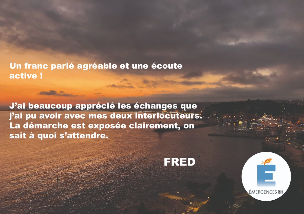 Bon début de semaine à tous et merci à nos candidats pour leur confiance !

#EmergencesRH #Success #MissionAccomplie #Témoignage #ExpérienceCandidat