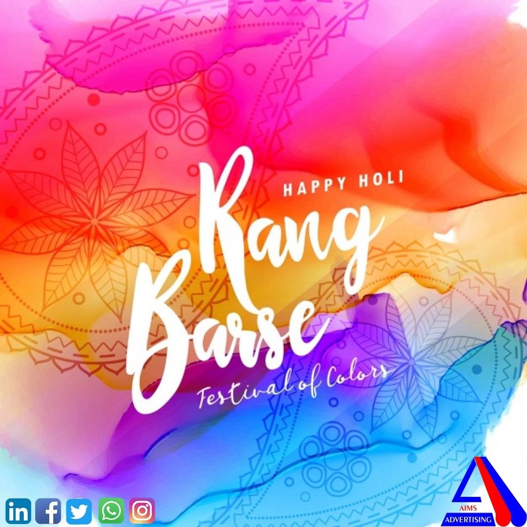 Let's dissolve our egos in the burning fire and colour our souls with empathy and love. Happy Holi!
.
#aimsadvertising #aims #Holi #HoliFestival  #Holi2020 #socialmediamarketing #SocialMediaManagement