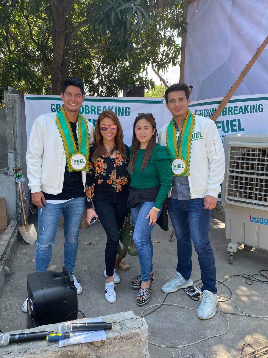 b_geronda's tweet photo. GROUNDBREAKING the iFUEL Tanza, Cavite.
Congratulations to our first batch of CO-OWNERS 
with our two iFUEL Ambassador Ejay Falcon &amp; Daniel Matsunaga 
maraming salamat sa TIWALA 🙏⛽🎊
#iFUEL #groundbreaking #iFRANCHISE #FoodCaravan #AbsCbn https://t.co/ufbp1SXxtr