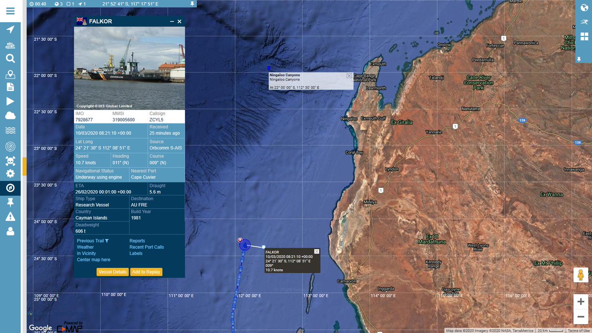 LabratSR's tweet photo. #RVFalkor #NingalooCanyon #CapeRange @SchmidtOcean https://t.co/GIJ12I1S8e