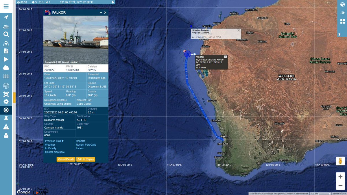 LabratSR's tweet photo. #RVFalkor #NingalooCanyon #CapeRange @SchmidtOcean https://t.co/GIJ12I1S8e