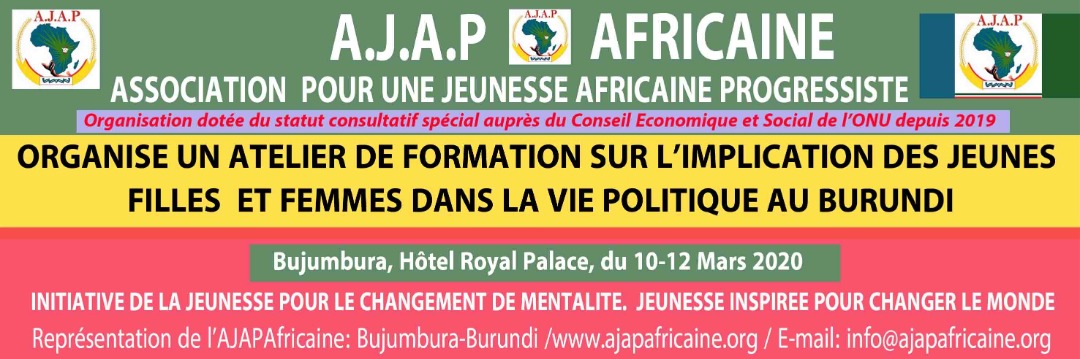 "Si les femmes représentent 50% de la Population Burundaise, il devrait y avoir  égalité du genre dans les institutions" 
#AJAPGenre