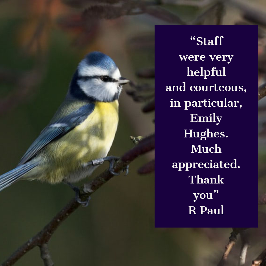 Carshalton Beeches Review
“Staff were very helpful and courteous, in particular, Emily Hughes. Much appreciated. Thank you” 
R Paul

#Staff #Reviews #Feedback #Service #Customers