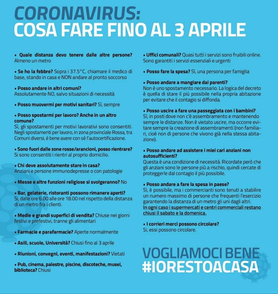 #coronavirus semplici cose da sapere valide per il #FVG. nformatevi da fonti ufficiali come protezionecivile.fvg.it  #iorestoacasa