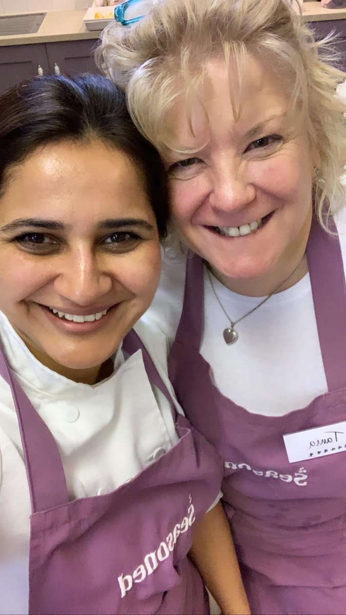 Fun filled and delicious days of Indian Masterclass with Nidhi. 

Home-made paneer was one of the highlights made into Paneer Tikka 

Thank you to Nidhi &amp; look forward to next time - only 2 spots left in May :-) 

seasonedcourses.com/indian-masterc…