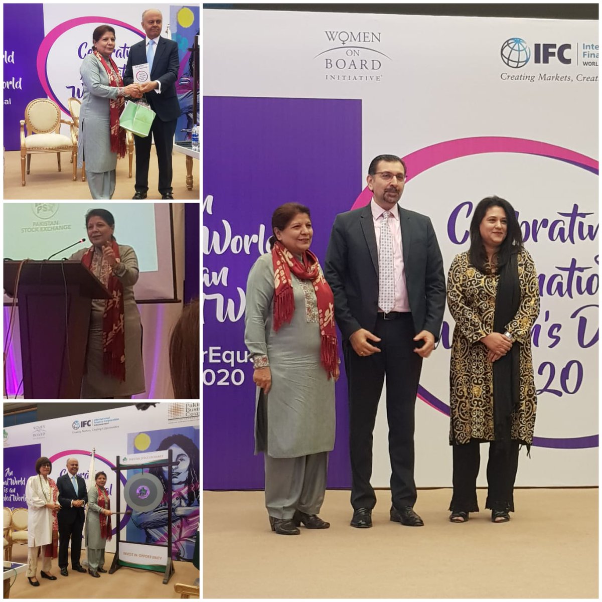 AnisaqES's tweet photo. Dr @1sakhtar shared the efforts being done in Pakistan she spoke about responsibilities we must own & Corp's should extend support to the women in rural areas too Celebrating #InternationalWomenDay2020 Ring the bell for Gender Equality at #PSXEvents #iwd2020 #woman #eachforequal https://t.co/RPCshuR3N9