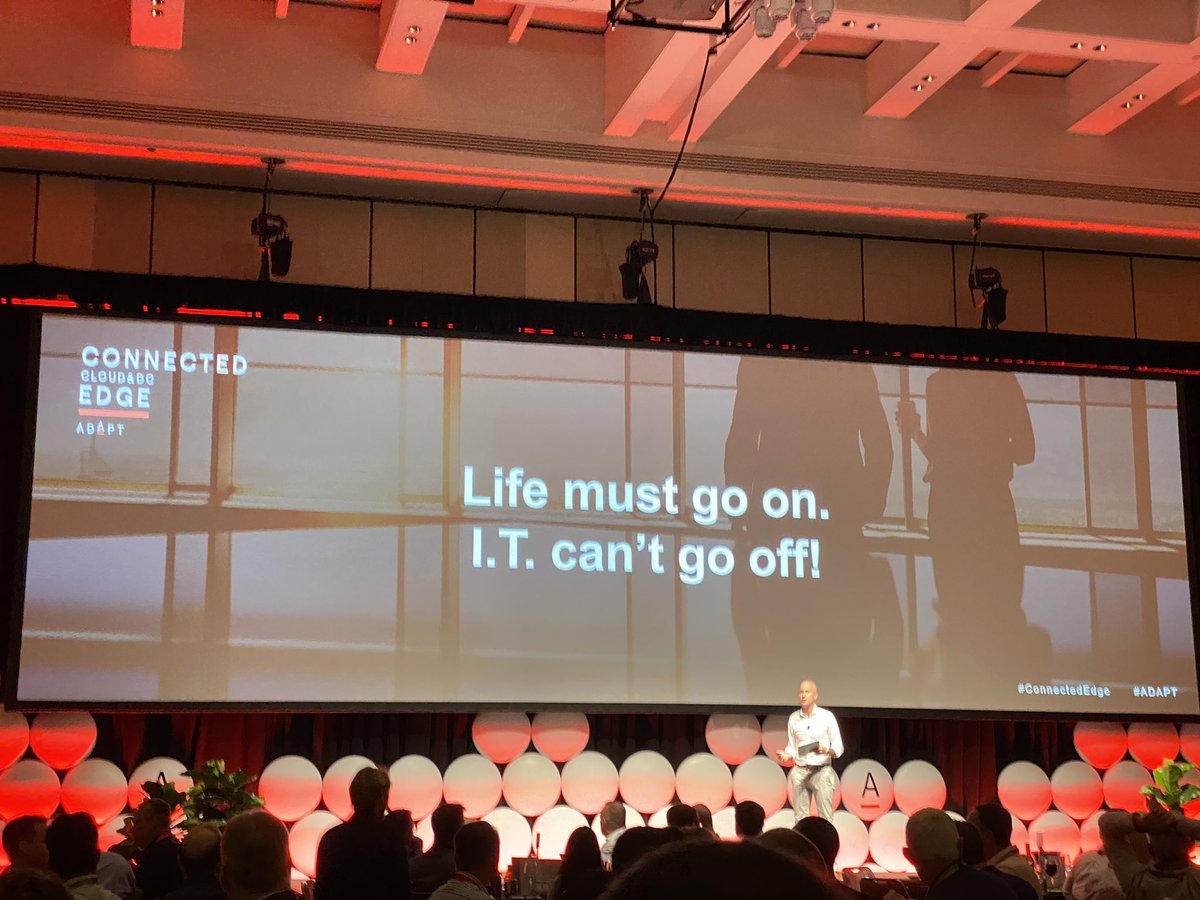 craftyninja's tweet photo. At the 2020 #Adapt #ConnectedEdge conference and loving the vibe! Despite the threats of #COVID2019 and quite a few delegates getting stuck, it’s still a decent crowd! https://t.co/lBhxHlOIw0