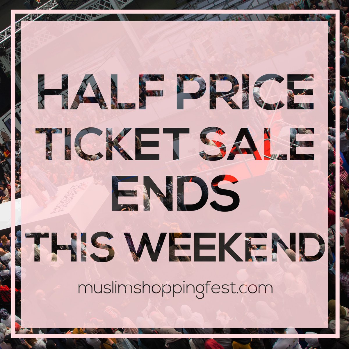 OMG! Last chance to grab HALF PRICE TICKETS to the London Muslim Shopping Festival, 18-19 April at @olympia_london! BUY QUICK at muslimshoppingfest.com before they run out!

#muslimshoppingfest #halalfood #islamicgift #modestfashion #muslimah #muslim #halalfoodie #keepingithalal