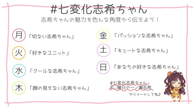 七変化志希ちゃんのtwitterイラスト検索結果 古い順