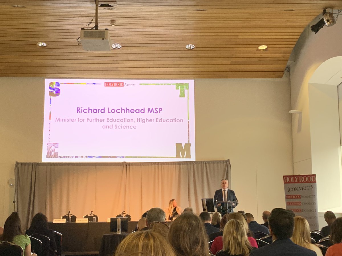 LantraScotland's tweet photo. We’re attending @HolyroodEvents #STEMScotland2020, opened this morning by @RichardLochhead - looking forward to taking part in today’s agenda. Great welcome pack, with our first sighting of @scottishaqua #BeTheNewWave advert in the wild! @HolyroodDaily https://t.co/7HKb6rO8ZF