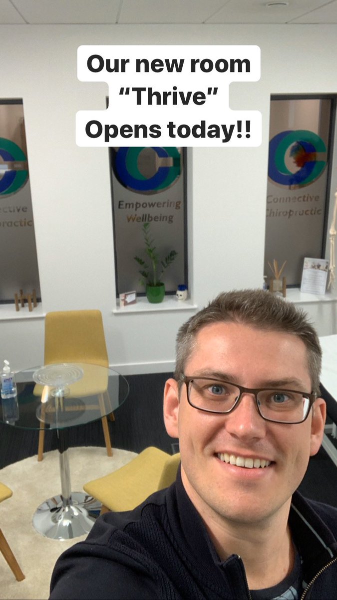 connectivechiro's tweet photo. We’re proud to have opened up our new room today. It’s new name is “Thrive”. At @connectivechiro in #BasingView #Basingstoke
#EmpoweringWellbeing @ArenaCentres https://t.co/Rfzm22l7Ps