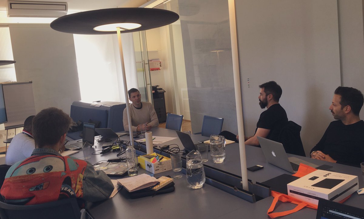 Jernej's tweet photo. Today we have @Hannes_Robier at @360_lab house. We talk about #userexperience #ux #uxdesign with @arroebrand @evocco @JobseekrsApp
#360lab #Austria #accelerator #startups #CorporateInnovation https://t.co/1ABK2JvrrG