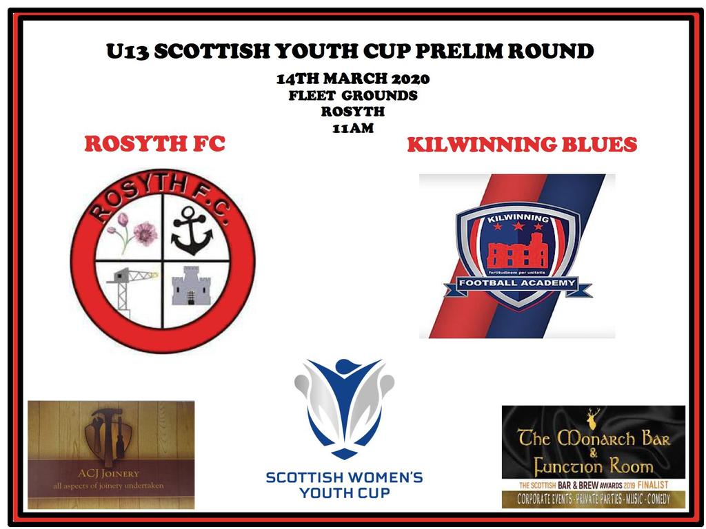RosythG's tweet photo. The long awaited start to competitive football at Rosyth finally gets under way this weekend as we host kilwinning blues in the Scottish Youth Cup.
π Scottish Womenβs Youth Cup
β½ Rosyth V Kilwinning Blues
β11am
@ScotWFootball #SWFYouthcup https://t.co/GYUc2alGLY