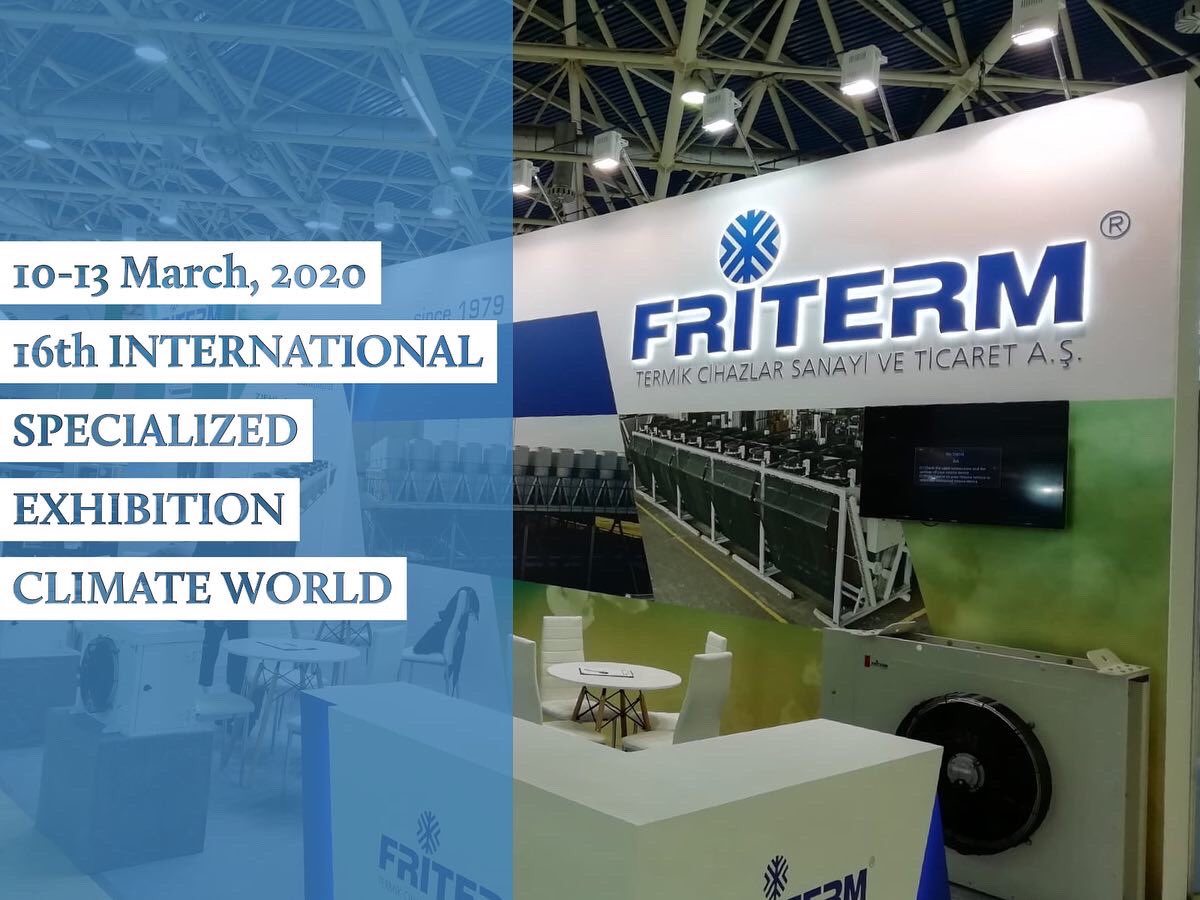 Friterm's tweet photo. We are at #climateworld2020 in Moscow. Please visit our booth and for further information https://t.co/j1O2KKoSTi
#drycooler #evaporator #condensers #cooling #cooler #eurovent #moscow #nh3 https://t.co/VA7k1V16mt