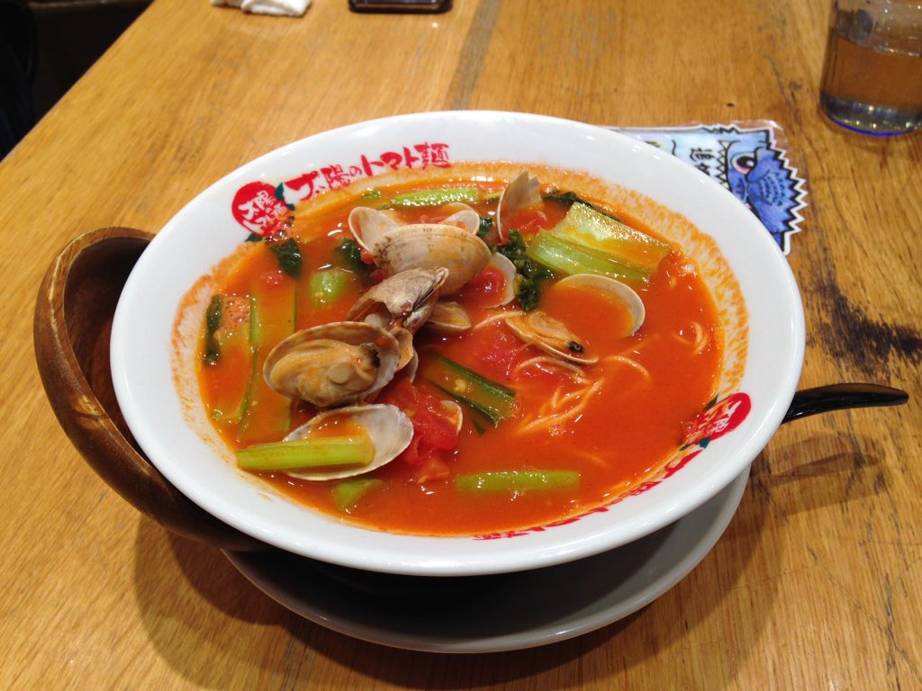 miyu_nanami's tweet photo. Afterwards we went to eat some super delicious Tomato Ramen with @LMYume and @Caruka_chan #MiyuinJapan https://t.co/A55bYlkm3g